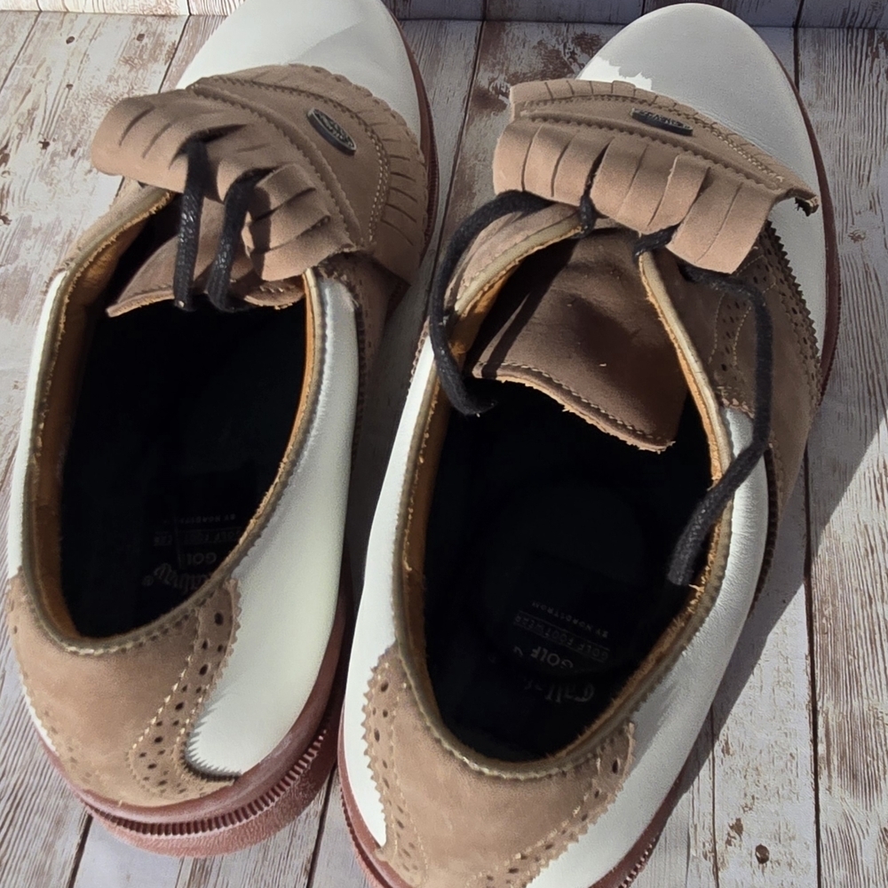 Callaway Broadmoor Golf Shoes 10.5M Men’s Brown Leather Nordstrom Narrow EUC - Picture 3 of 14